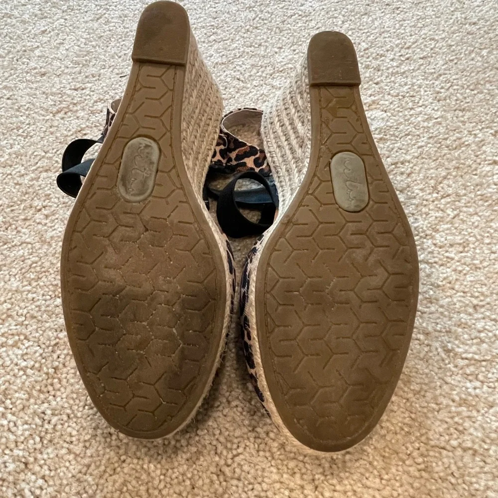 Me Too Leopard Print Wedges - Picture 7 of 8